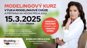 Tip na vánoční dárek, modelingový kurz, výuka modelingové chůze, příprava na módní přehlídku, dárkový voucher, Barbora Mikulková, sebevědomí, držení těla, pózování pro fotografy, koordinace pohybu, modelingová chůze, Praha, kurz pro dívky, dovednosti, zkušenosti, kariéra v modelingu